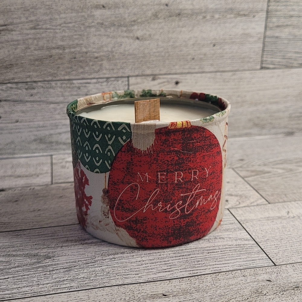 All Organic Soy Wax Chemical Free Woodwick Candle Handpoured and Handpainted 6oz